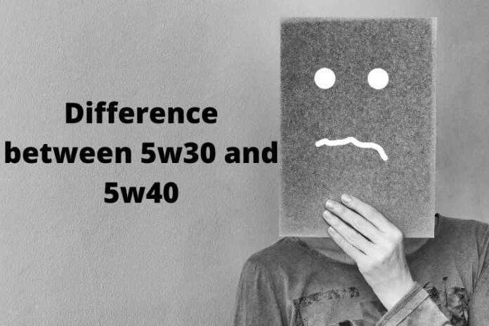 Difference between 5w30 and 5w40